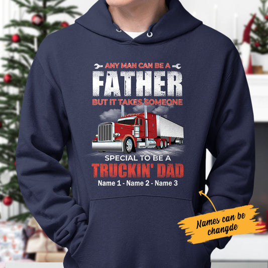 Personalized Dad Trucker Hoodie NB303 87O34