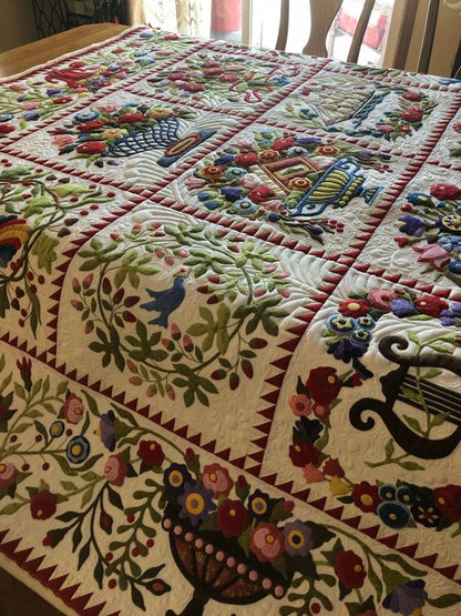 Amish Flower CLA15112316 Quilt Blanket